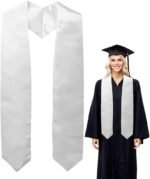 ⁦وشاح تخرج ابيض  – بصمة فخر 🎓⁩ - الصورة ⁦2⁩
