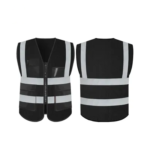 سترة سلامة عاكسة (Safety Vest) - أسود