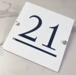 ⁦ترقيم شقق ومكاتب10 ×10 سم⁩ - الصورة ⁦2⁩