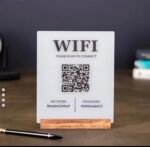 ⁦لوحة QR كود الواي فاي الأنيقة#011⁩ - الصورة ⁦2⁩
